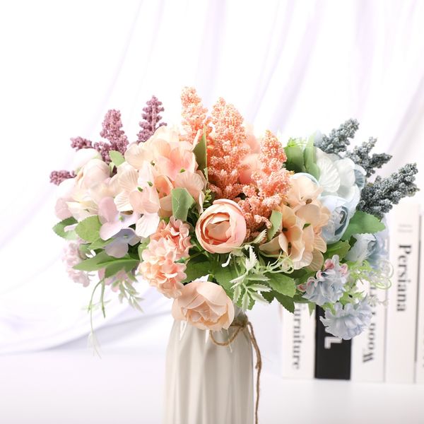 

decorative flowers & wreaths 1 pieces wedding christmas decorations for home flower arrangement potted plants bonsai holding year candy box