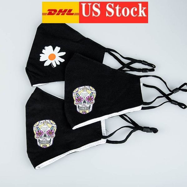 

DHL Ship 50 Pcs Mask Paisley Printed Mask Outdoor Breathe Mouth Cover With Velve Protective Floral Gauze Masks Reusable Dustproof FY0071