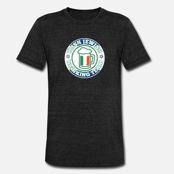 

irish jewish drinking team with israel flag t shirt men personalized cotton round collar family fitness casual summer slim shirt