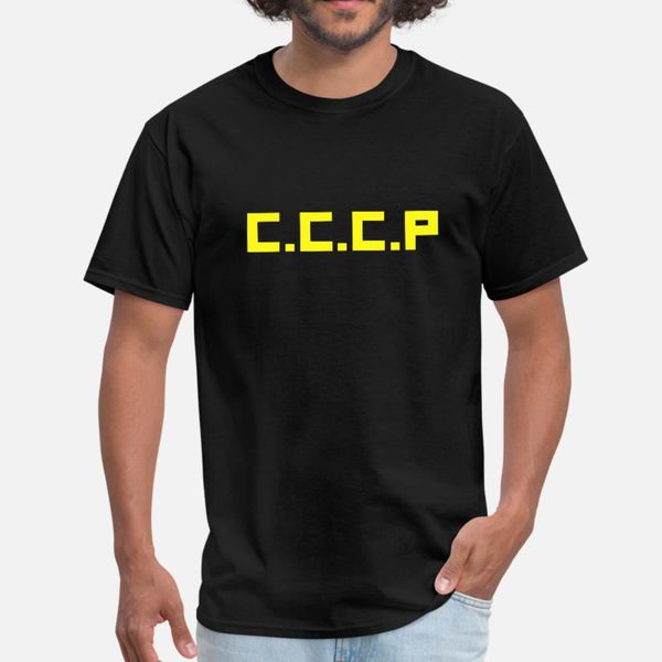 

cccp t shirt men designing short sleeve euro size s-3xl standard crazy comical spring cool shirt