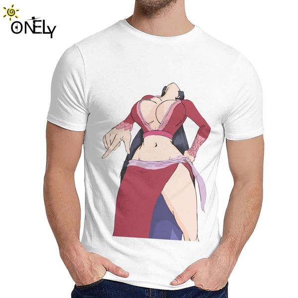 

one piece boa hancock t shirt japan anime round neck graphic tee shirt