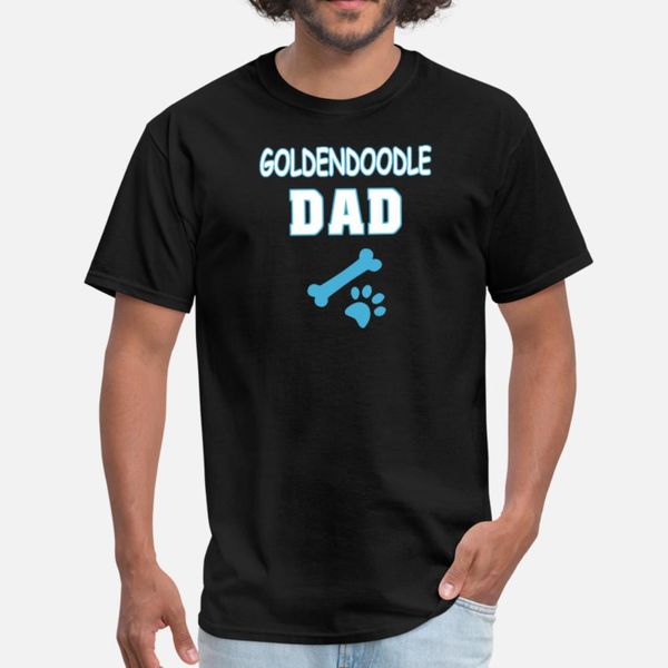 

goldendoodle dad with dog paw t shirt men customize tee shirt s-xxxl original sunlight fashion spring autumn outfit shirt
