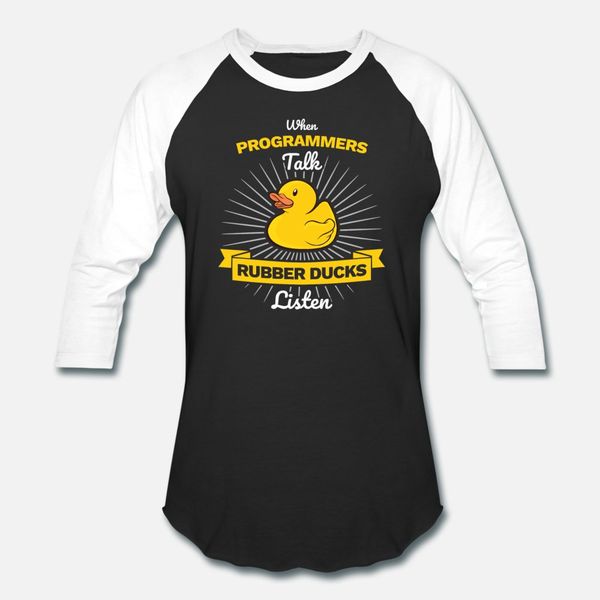 

developer programming duck rubber duck t shirt men loose cotton euro size s-3xl male loose humor summer style standard shirt