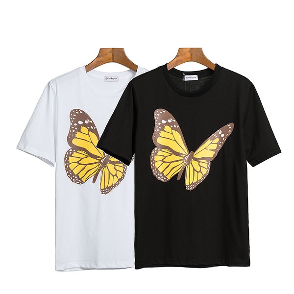

2020angels beauty tide palm printing angels pa loose casual sports round neck short sleeve t-shirt men and women 080402-01, White;black