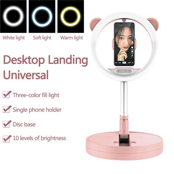

foldable led selfie ring light beauty fill light live broadcast selfie light douyin kuaishou ringlight lamp