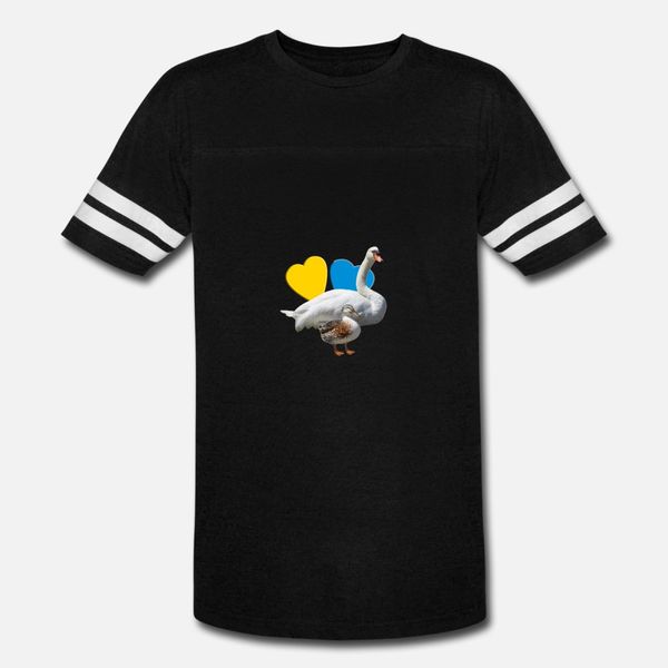 

swan duck love t shirt men design 100% cotton s-3xl basic solid loose new style summer original shirt