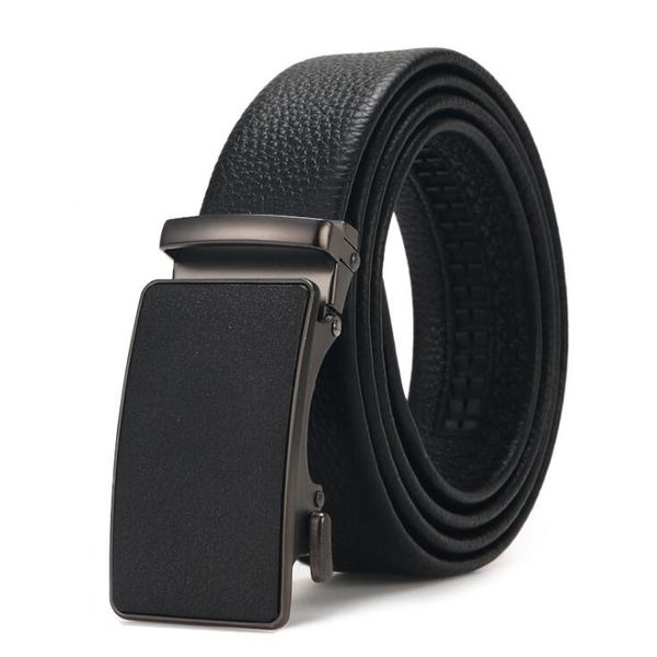 

men's belt buckle grinding sand automatic belt buckle waist leading men's trousers leading business leisure designer, Black;brown