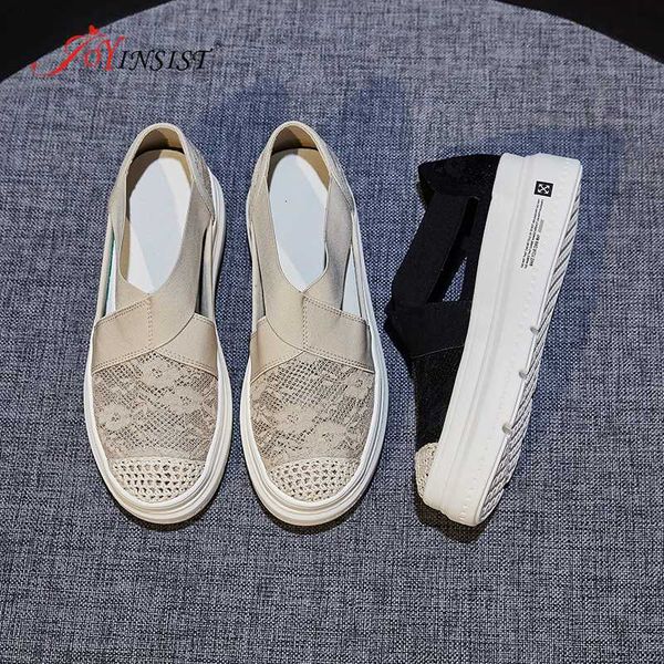 

2020 new women sport shoes summer breathable sneakers outdoor mesh antislip female running shoes ladies light flats footwear, Black