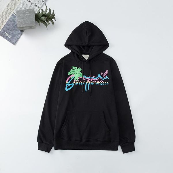 

2020 casual mens stylist hoodies men women classic hooded sweatshirt fashgion couples hoodie size m-2xl, Black