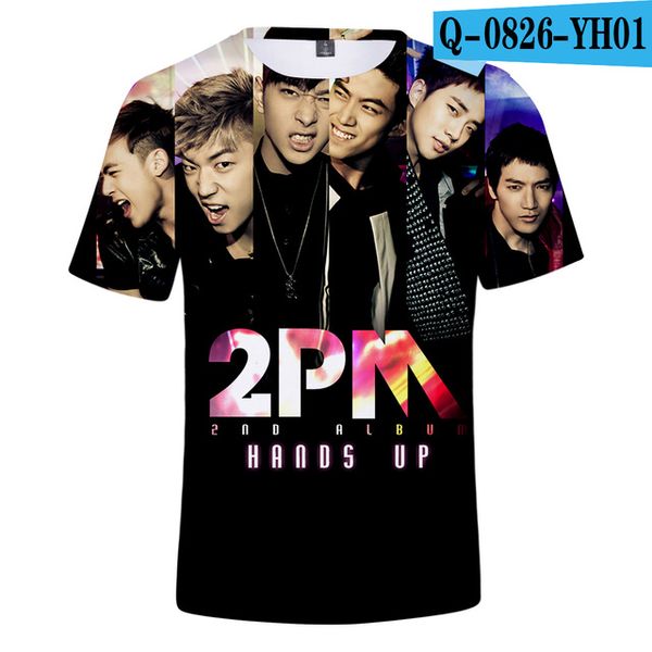 

kpop 2pm brand 3d print shirts harajuku plus size anime men clothing
