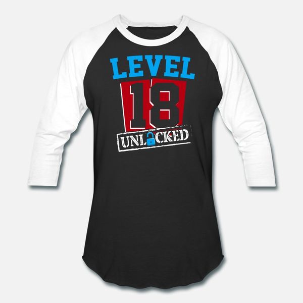 

level 18 unlocked legally gaming gamer birthday t shirt men create cotton o-neck novelty gift building summer style unique shirt