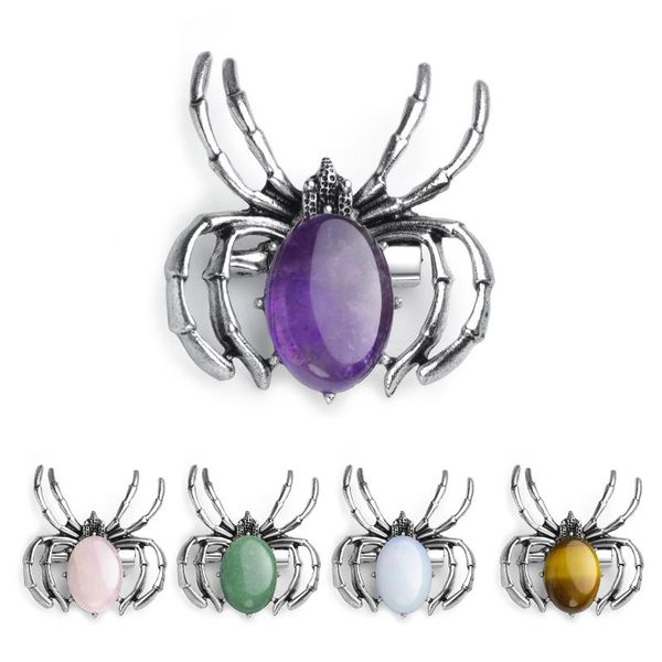 

женская паук подвеска кристалл ожерелье баланса chakra healing, Bronze;silver