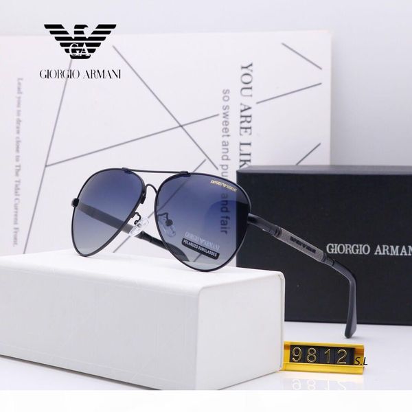 

9812 luxury sunglasses for men brand fashion designer sun glass pilot frame coating mirror uv400 lens carbon fiber legs summer style eyewear, White;black