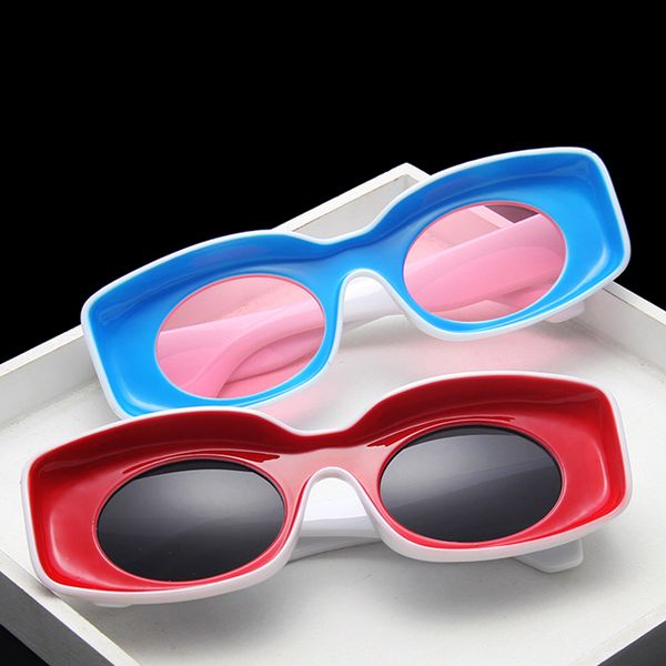 

sunglasses multicolor square women sun glasses female eyewear eyeglasses plastic frame clear lens uv400 shade fashion, White;black