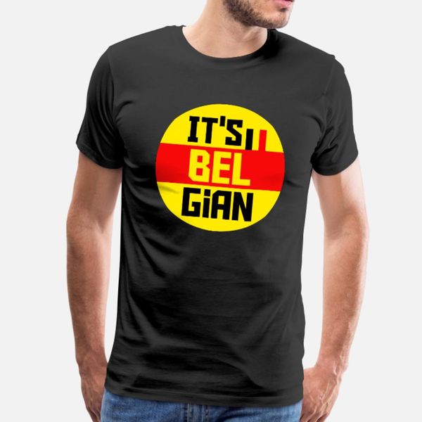 

it s belgian t shirt men create cotton size s-3xl outfit famous fashion summer natural shirt