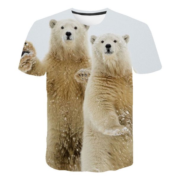 

russian bear animal 3d print shirts hippie aesthetic harajuku men clothing