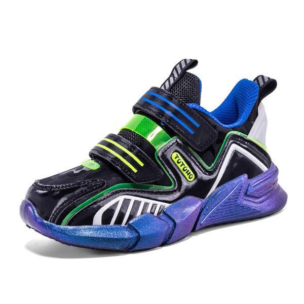 

kids shoes for boys sneakers children casual shoes boys girls sneakers leather student school footwear tenis infantil 2020, Black