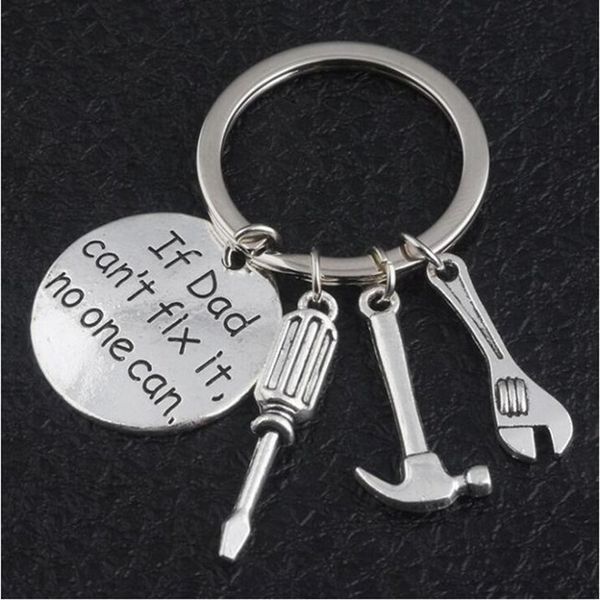 

father's day tool keychain if dad can't fix it no one can rings keychains party accessories wy801q, Red;brown
