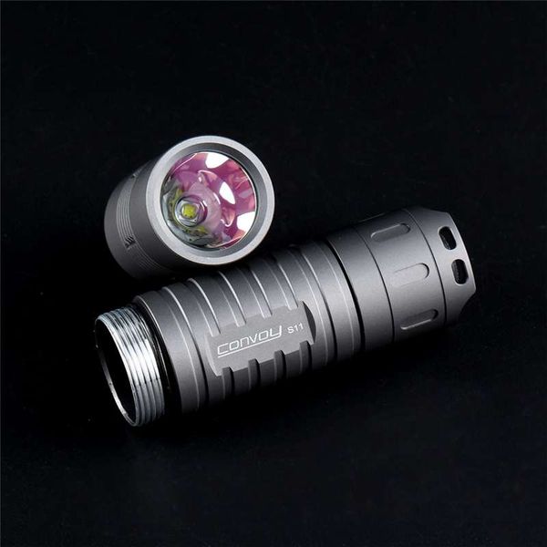 

convoy s11 titaniums sst40/xhp50.2 2400lm 3000k~6500k compact tactical 4 modes battery mini torch work lamp
