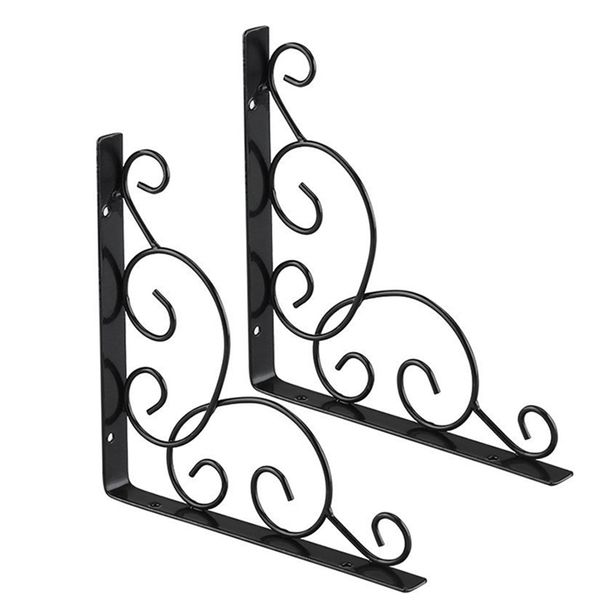 

2pcs diy shelf heavy support wall bracket home durable triangle iron furniture