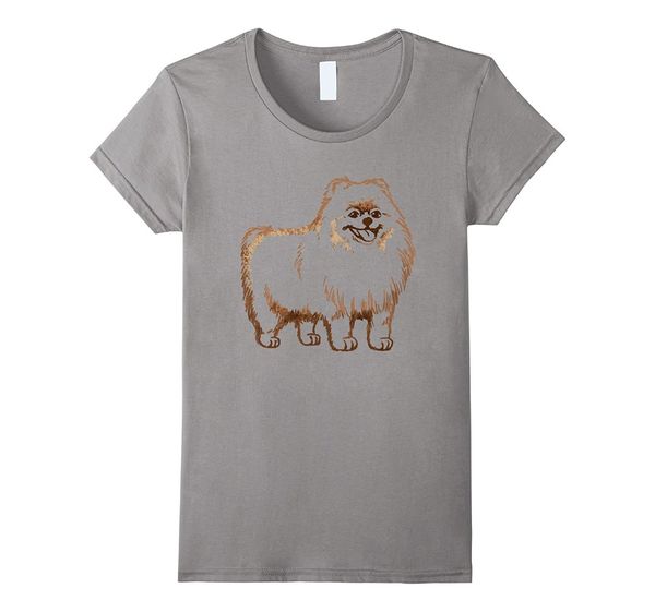 

2020 fashion pomeranian pom dog t shirt i love pomeranian pom tee