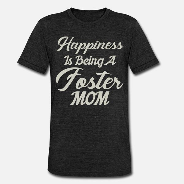 

womens happiness is being a foster mom adoption t shirt men knitted 100% cotton s-xxxl slim graphic comical spring autumn natural shirt