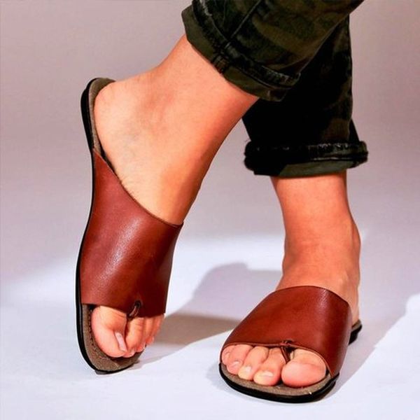 

women summer beach flats shoes woman outdoor open toe soft light pu slippers slides sandalias mujer sapato feminino n483, Black