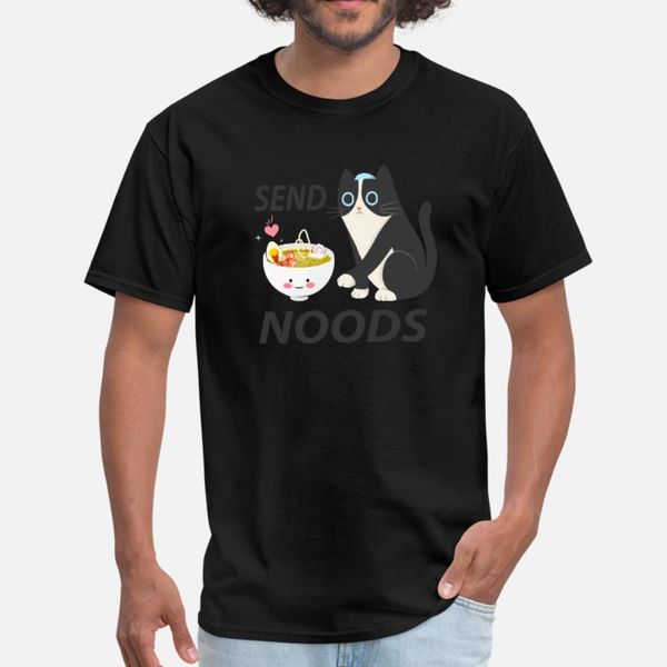 

send noods cute cat japanese drwing t shirt men designs 100% cotton euro size s-3xl fit anti-wrinkle funny summer style novelty shirt