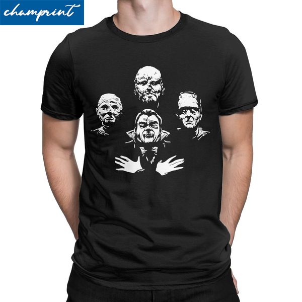 

men's t-shirt horror guys-queen fun cotton tees short sleeve the mummy horror movie t shirts round collar clothes plus size