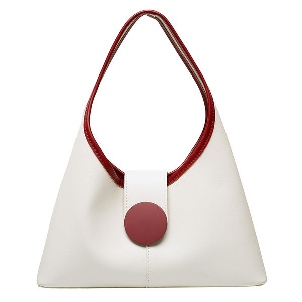 

women handbag fashion lady shoulder bag pu leather youth hit color bag waterproof new female all-match easy to clean