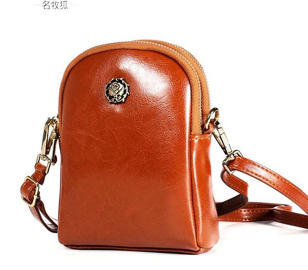 

pocket bag cell ladies phone leather soft women shoulder genuine mini crossbody bags female s purse girl small messenger bagok curku, Red;black