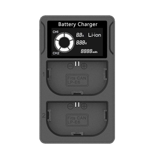 

cgjxsbattery charger for canon eos 5d mark ii iii iv 5ds ,5ds r ,6d ,60da ,7d ,70d ,80d ,7d mark ii more cameras