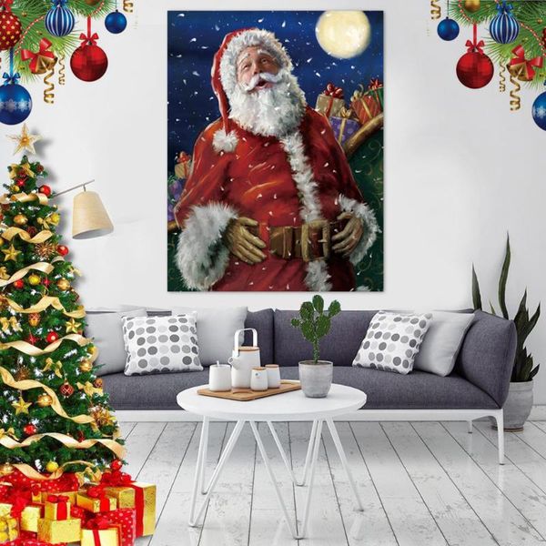 

blankets santa claus tapestry christmas gift blanket wall hanging decoration 29x37in
