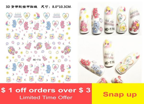 

1 piece strap adhesive nail sticker cute cartoon manicure sticker girl soldier nail sticke, Black