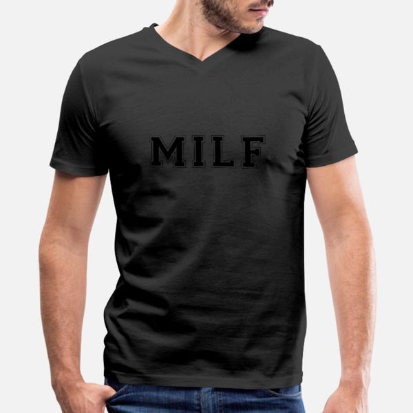

milf t shirt men graphic 100% хлопок вокруг шеи outfit graphic комфортная весна осень kawaii
