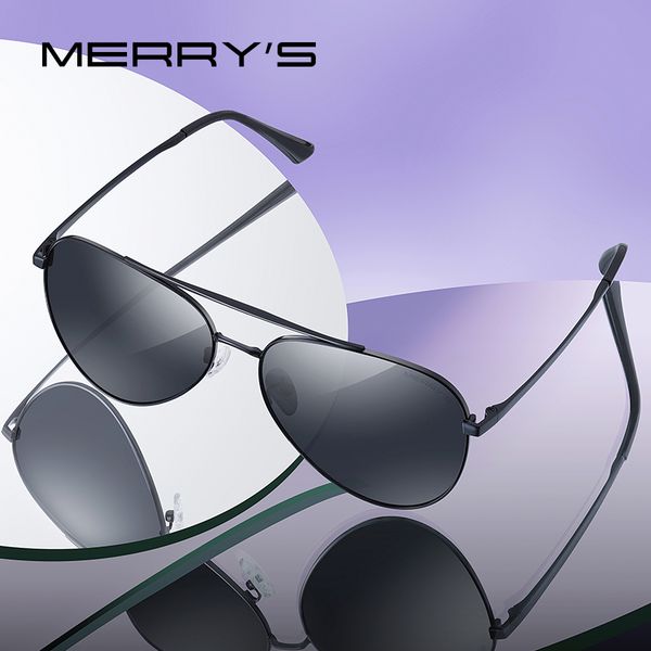 

merry's men classic pilot sunglasses hd polarized driving sun glasses fishing eyewear for men uv400 protection s8134, White;black