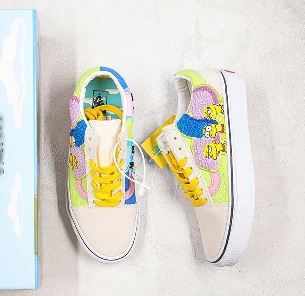 

мужчины женщина повседневной обувь sk8-low simpson скейтборд кроссовки открытого цвета холст обувь 2020 мода лучшего качество chaussure 36-4, Black