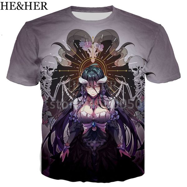 

new anime printed 3d anime overlord 3d print shirts comics anime aesthetic men clothing