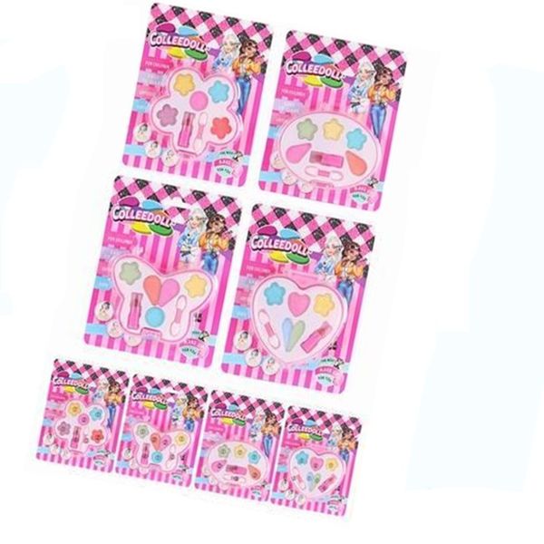 

multiful choice 8 pieces blister card package portable and colorful children cosmetic wholesale supplier for gilrs 5