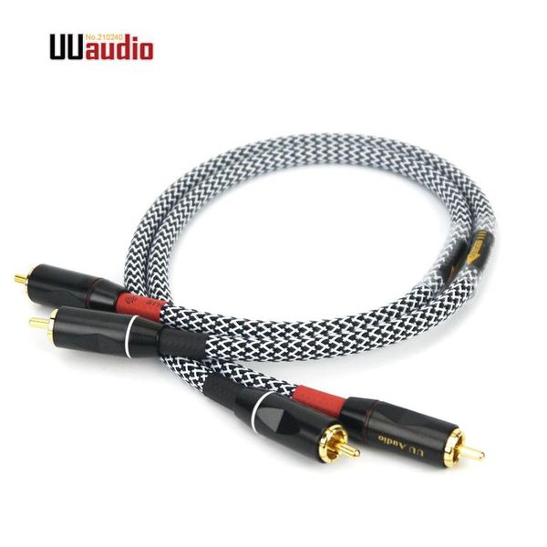

cgjxs1pair rca to rca diy canare 4n ofc cable /professional audio signal cable 0 .2m -5m t200608