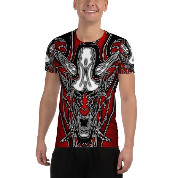 

oni overlord all over print herren athletik t shirt