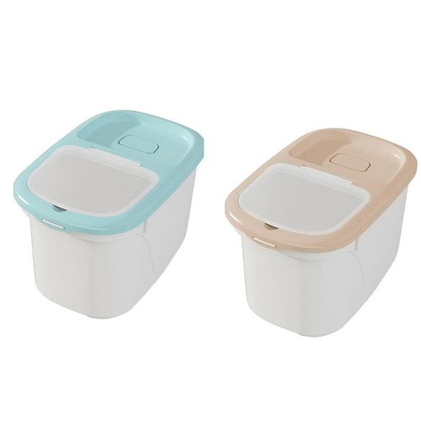 

kitchen dry storage box insect-proof plastic sealed cereal dispenser rice container storage case with seal ring #cw
