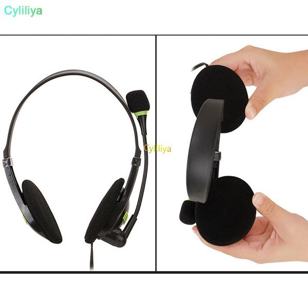 

cgjxsusb headset with microphone noise cancelling computer pc headset lightweight wired headphones for pc /lap/mac /school /kids /call c