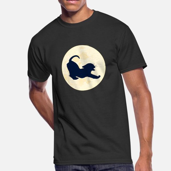 

cat in the moon by mimie t shirt men gift 100% cotton s-xxxl pattern gift humor spring autumn family shirt