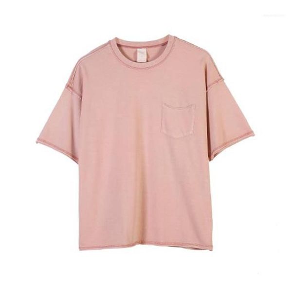 

short shirts homme washed solid color shirts mens hip hop clothing mens designer t shirts mens oversize, White;black