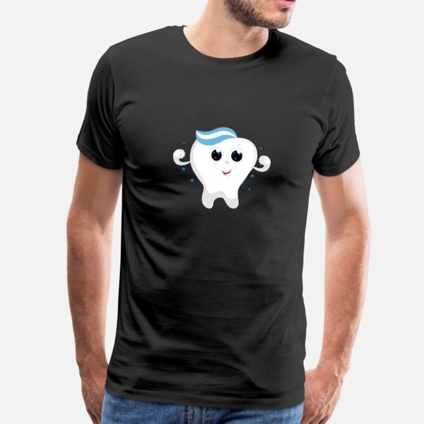 

дружественные kawaii зуб t shirt men создать 100% хлопок плюс размер 3xl костюм sunlight юмор лето письмо рубашка