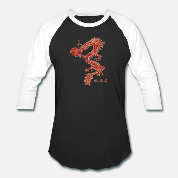 

red dragon with kanji art t shirt men print tee shirt s-xxxl outfit fit funny spring autumn unique shirt
