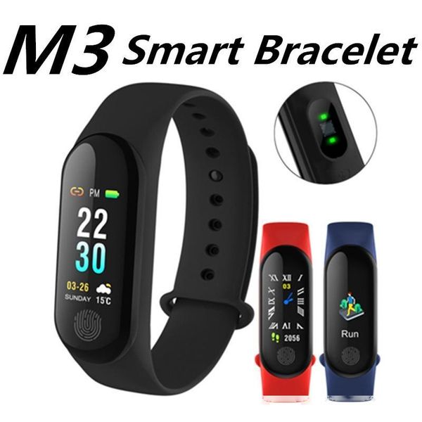 

cgjxs m3 color smart bracelet fitness tracker smart band with heart rate waterproof bracelet pedometer wristband for ios and android cellpho