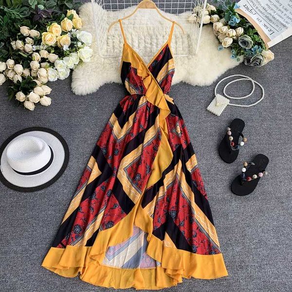 

women printed swim beach chiffon dress cover up summer bikini swimwear bathing suit beachwear swimsuit cover-ups, White;black