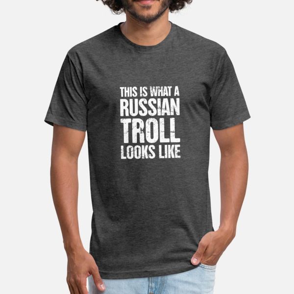 

забавный русский troll интернет bot тенниска мужчин дизайн хлопка шеи экипажа обычная известный комфортная весна винтажная рубашка